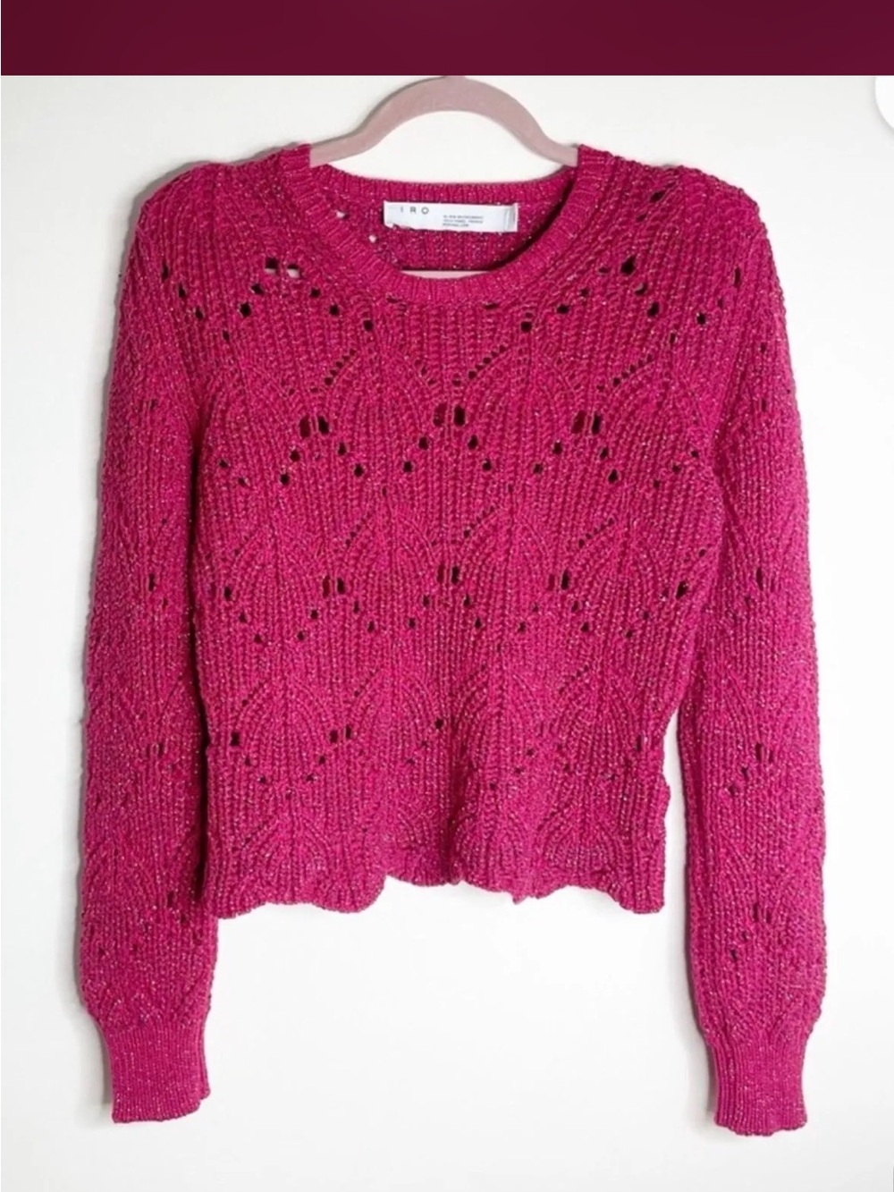 IRO Paris Aryna Scalloped Knit Sweater